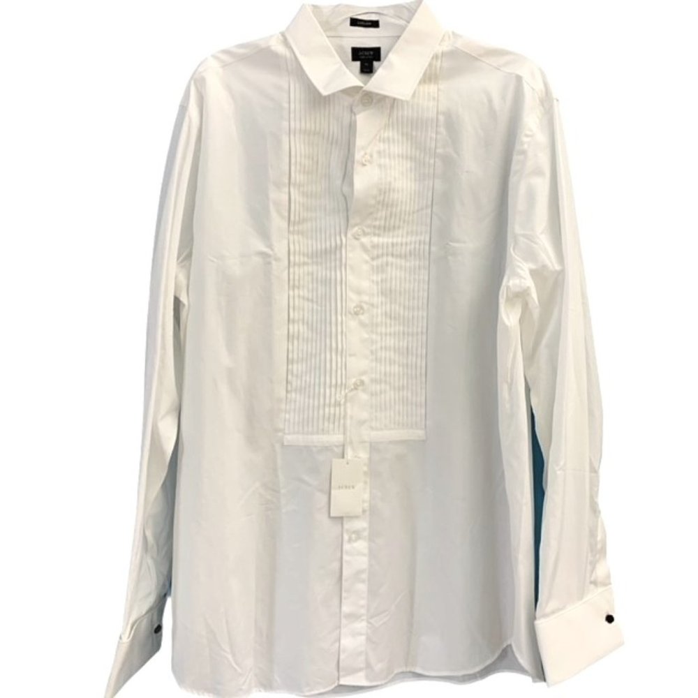 J. Crew Wing Collar Ludlow Tuxedo Dress Shirt